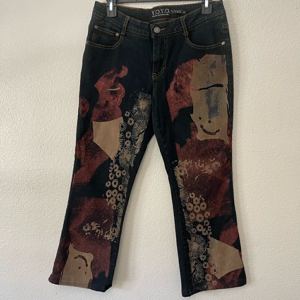 Y.O.Y.O. Rare Pattern Dark Jeans VTG 90’s Size 11